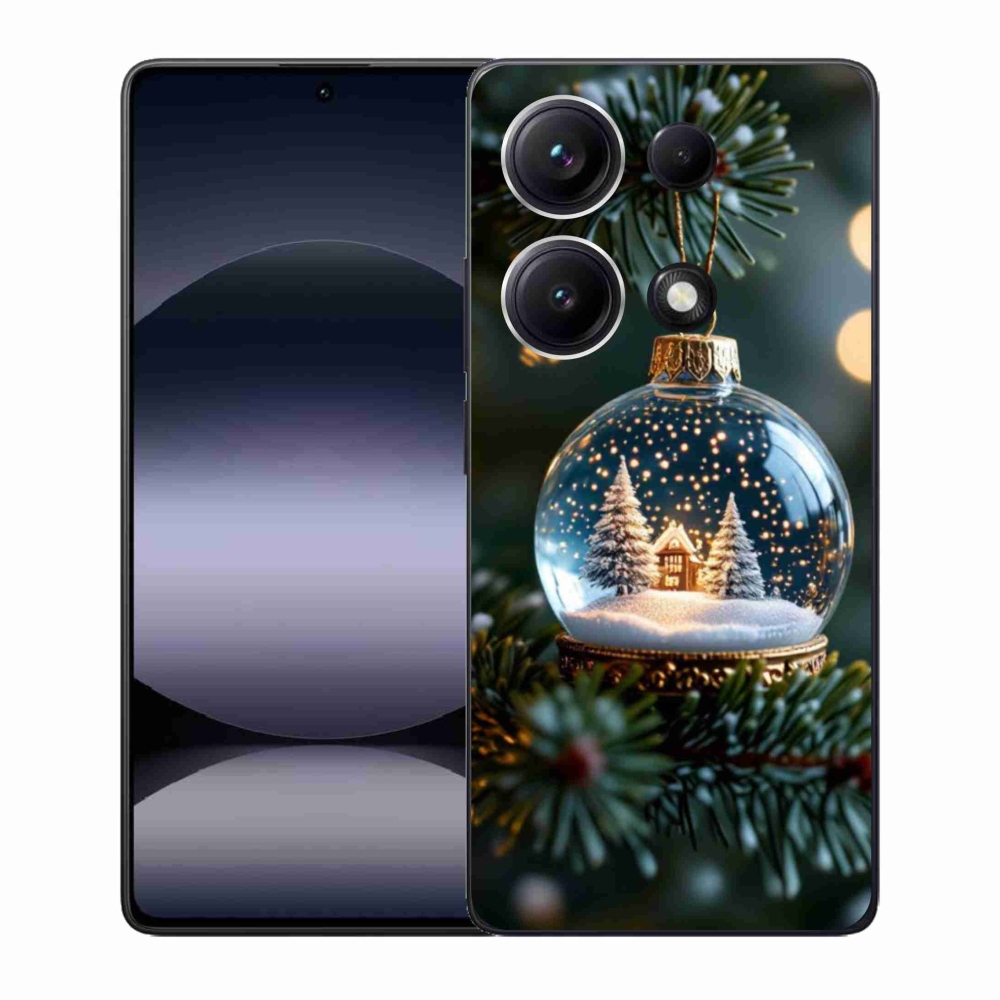 Gélový kryt mmCase na Xiaomi Redmi Note 14S - vianočné gule 2