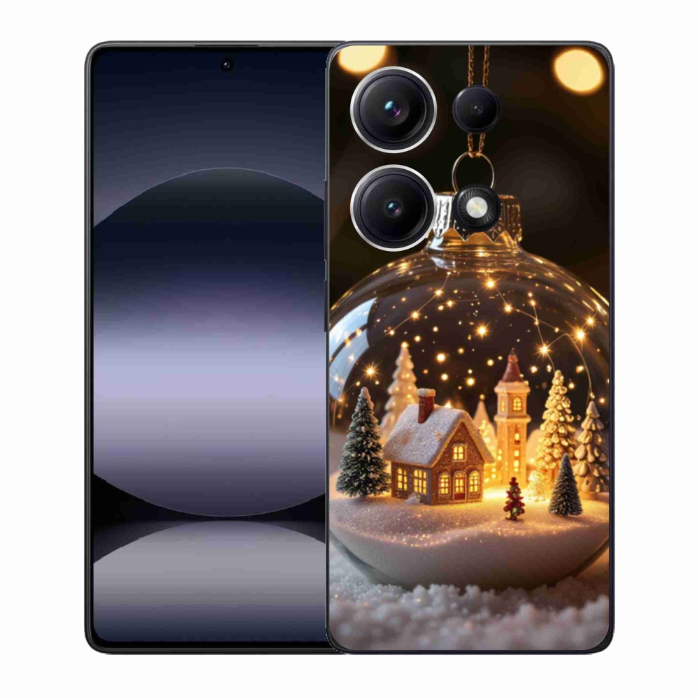 Gélový kryt mmCase na Xiaomi Redmi Note 14S - vianočné gule 3