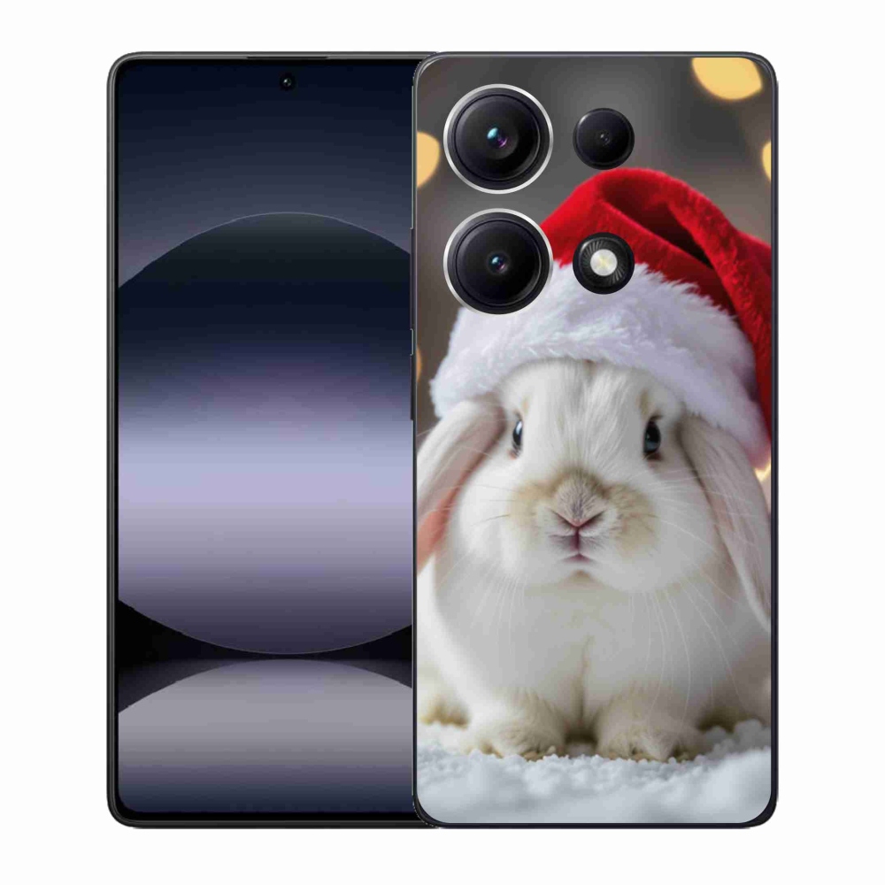 Gélový kryt mmCase na Xiaomi Redmi Note 14S - vianočný králik