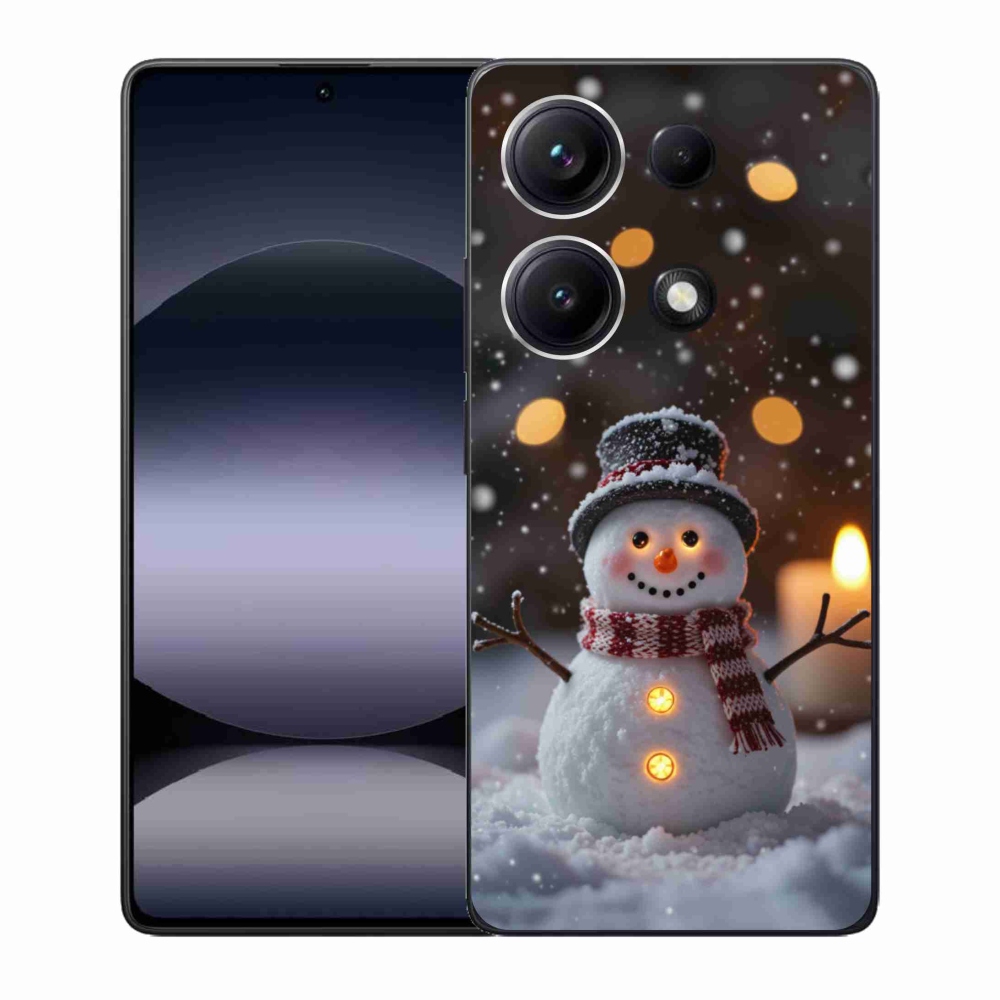 Gélový kryt mmCase na Xiaomi Redmi Note 14S - veselý snehuliak
