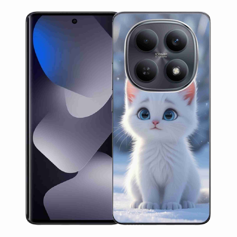 Gélový kryt mmCase na Xiaomi Redmi Note 15 4G/5G/Poco M8 5G - biele mačiatko 3