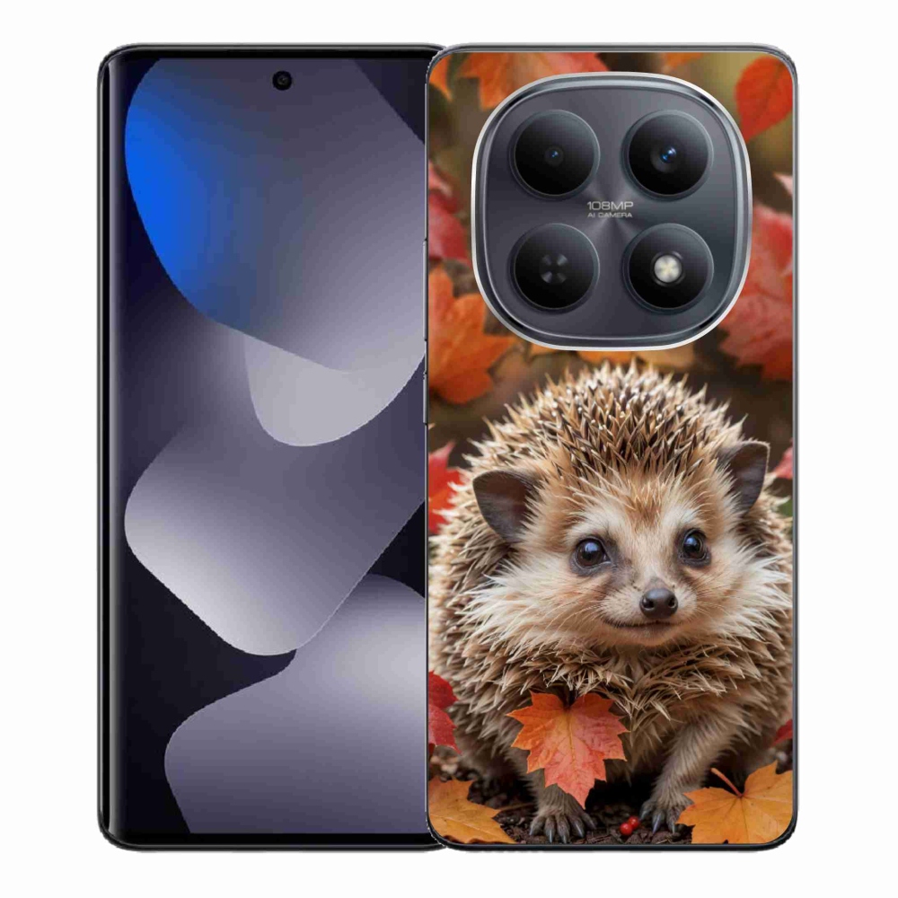 Gélový kryt mmCase na Xiaomi Redmi Note 15 4G/5G/Poco M8 5G - ježko v lístia