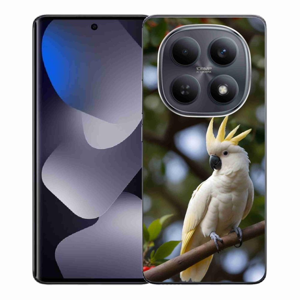 Gélový kryt mmCase na Xiaomi Redmi Note 15 4G/5G/Poco M8 5G - papagáj kakadu 3