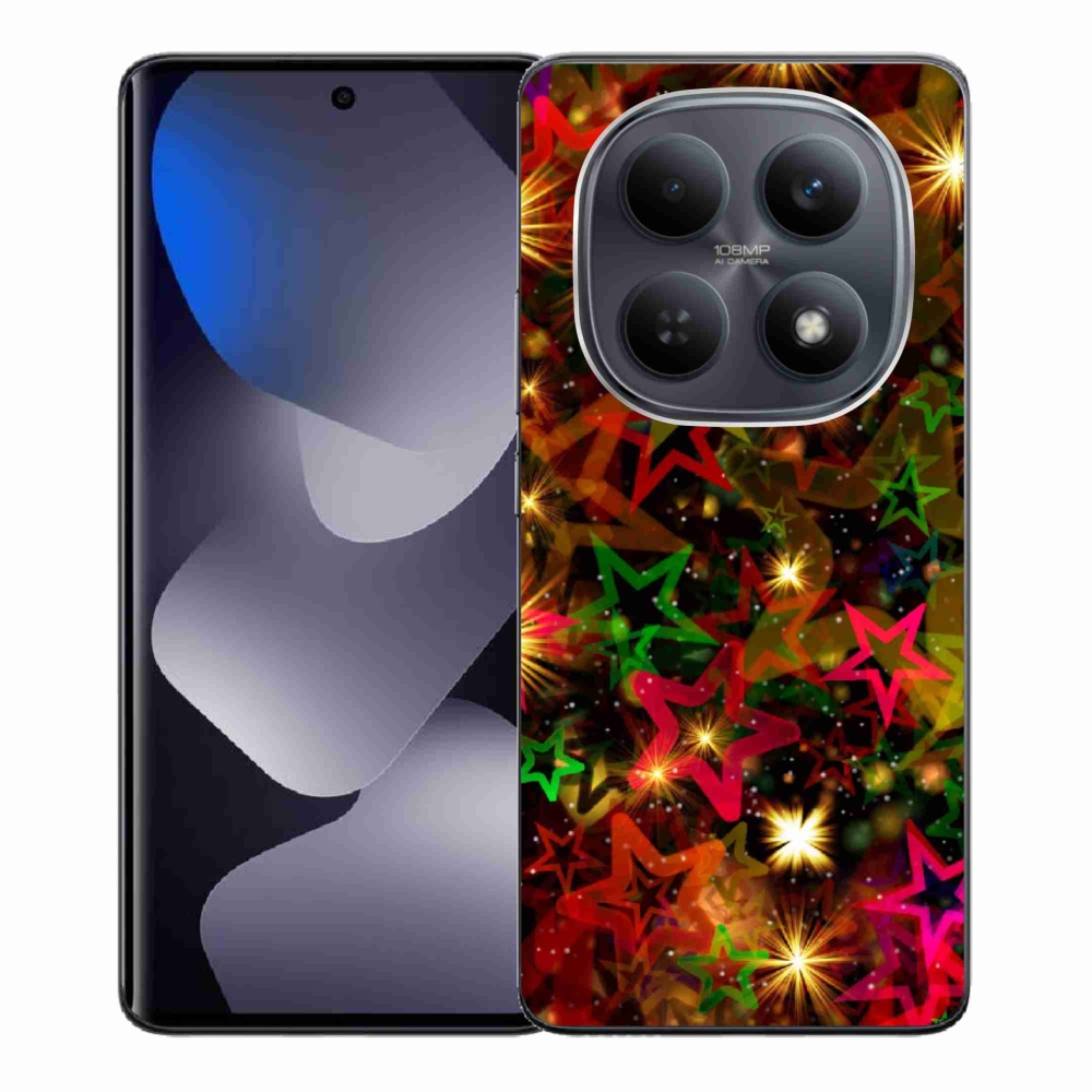 Gélový kryt mmCase na Xiaomi Redmi Note 15 4G - farebné hviezdičky