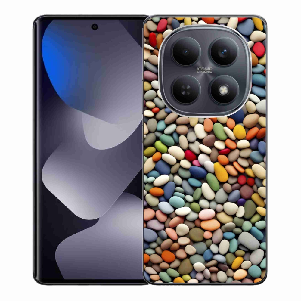 Gélový kryt mmCase na Xiaomi Redmi Note 15 4G - farebné kamienky 2