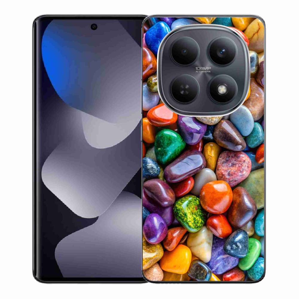 Gélový kryt mmCase na Xiaomi Redmi Note 15 4G - farebné kamienky
