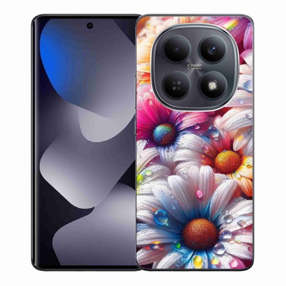 Gélový kryt mmCase na Xiaomi Redmi Note 15 4G - farebné margaréty