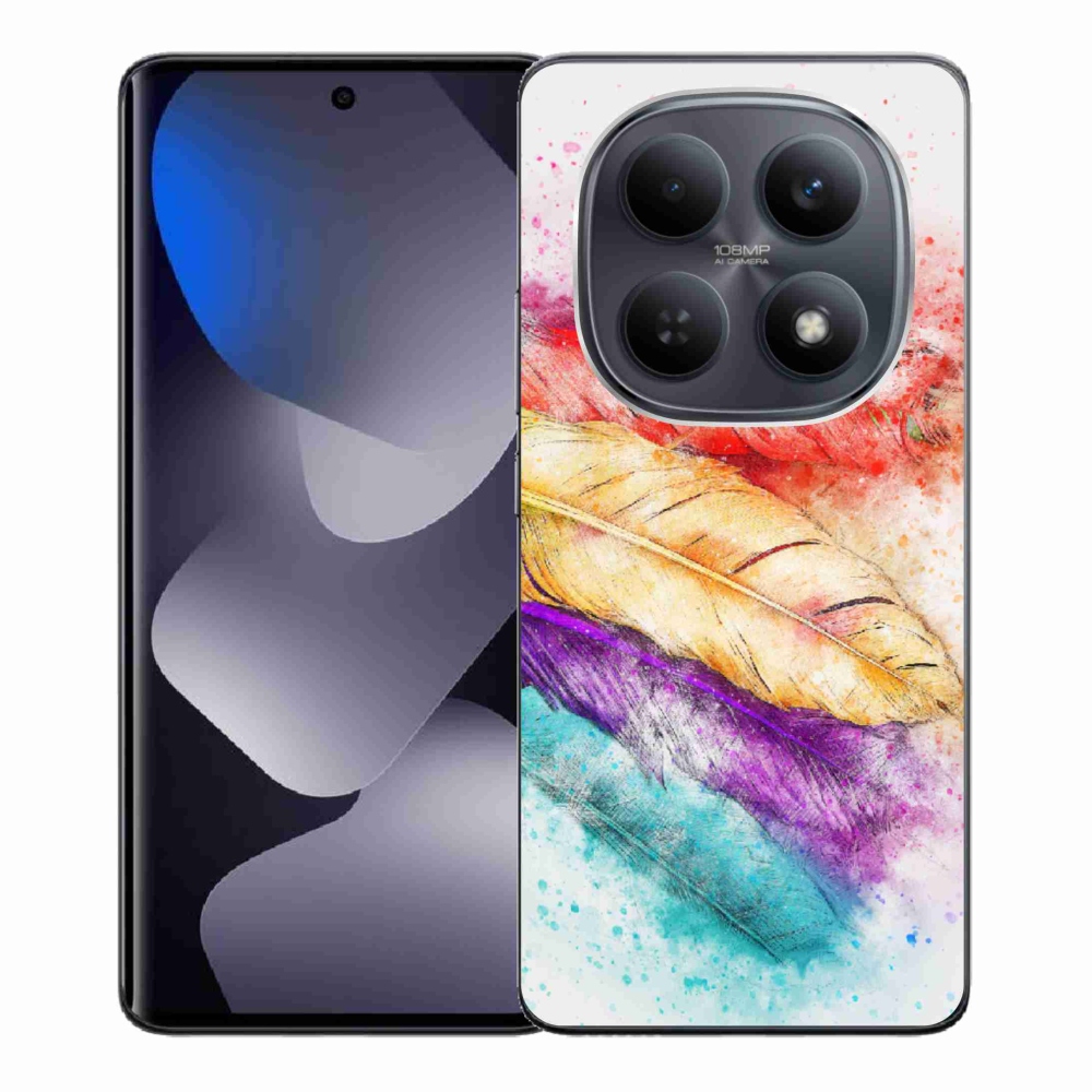 Gélový kryt mmCase na Xiaomi Redmi Note 15 4G - farebné perie
