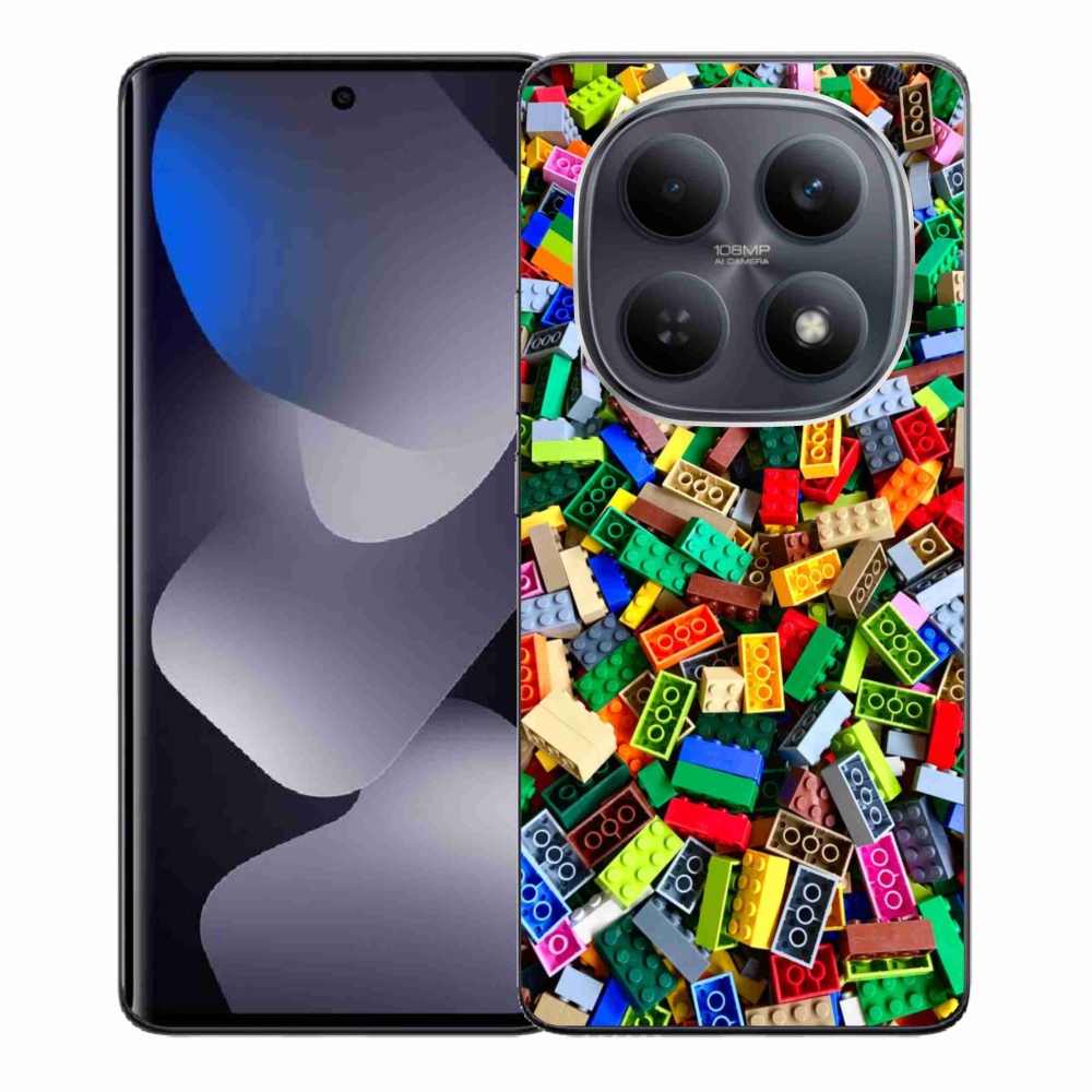 Gélový kryt mmCase na Xiaomi Redmi Note 15 4G - farebné stavebné kocky
