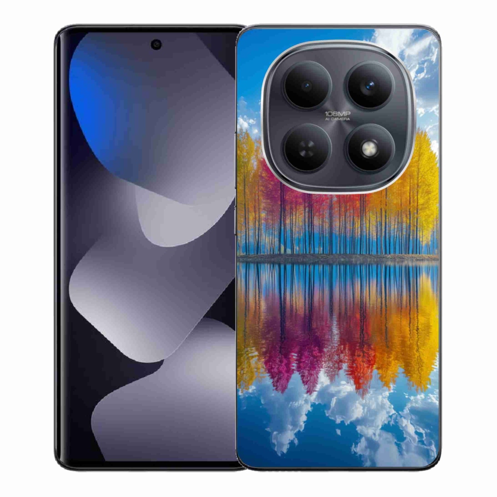 Gélový kryt mmCase na Xiaomi Redmi Note 15 4G - farebné stromy