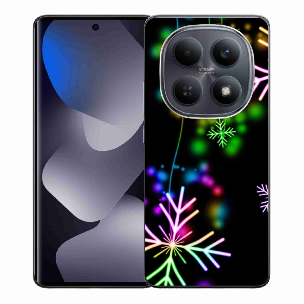 Gélový kryt mmCase na Xiaomi Redmi Note 15 4G - farebné vločky