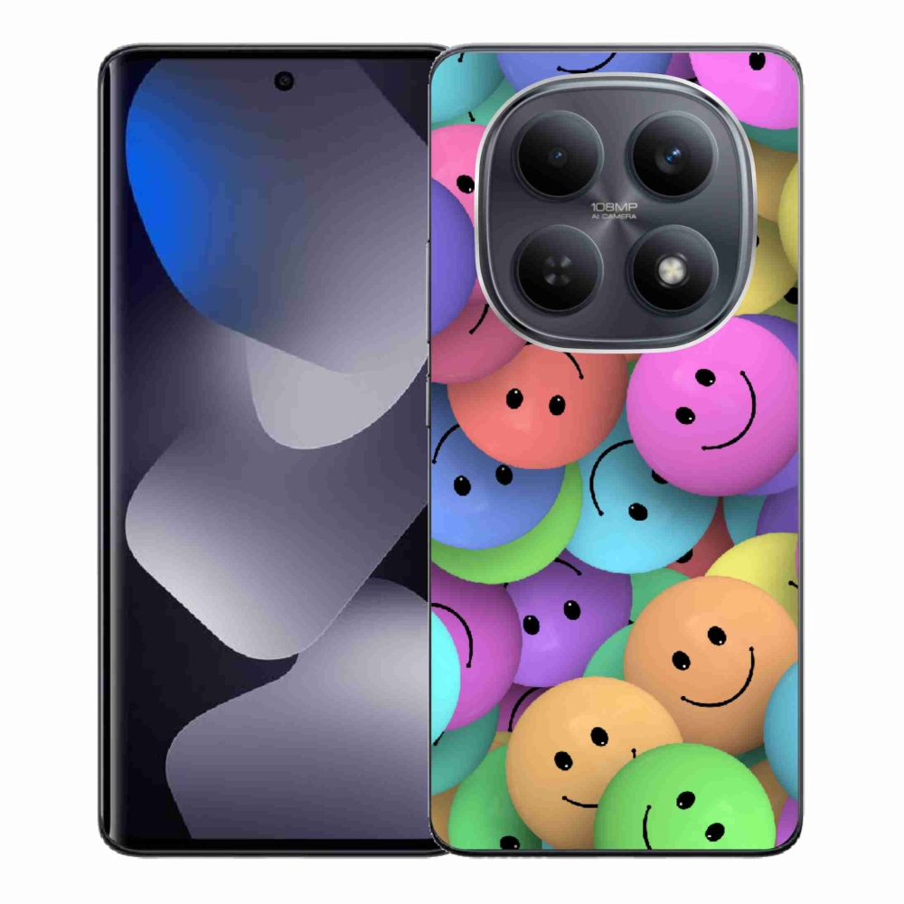 Gélový kryt mmCase na Xiaomi Redmi Note 15 4G - farební smajlíci
