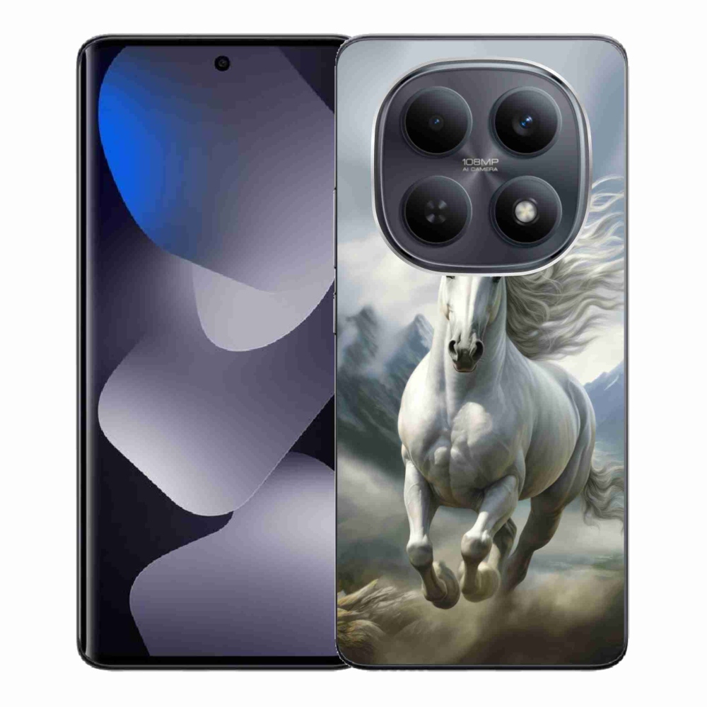 Gélový kryt mmCase na Xiaomi Redmi Note 15 4G - bežiaci biely kôň 3