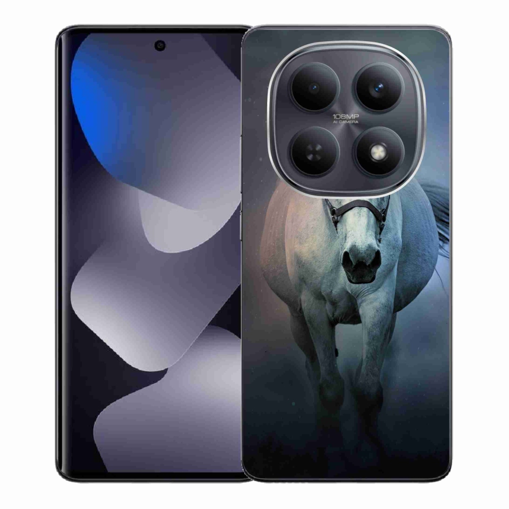 Gélový kryt mmCase na Xiaomi Redmi Note 15 4G - bežiaci biely kôň