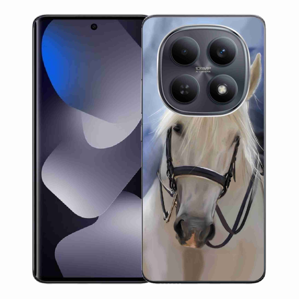 Gélový kryt mmCase na Xiaomi Redmi Note 15 4G - biely kôň