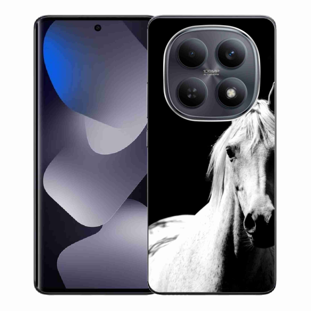 Gélový kryt mmCase na Xiaomi Redmi Note 15 4G - biely kôň 5