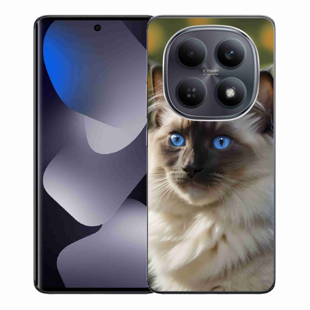 Gélový kryt mmCase na Xiaomi Redmi Note 15 4G - biely ragdoll