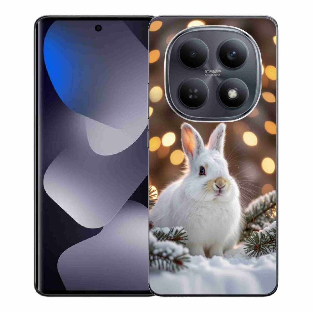 Gélový kryt mmCase na Xiaomi Redmi Note 15 4G - biely zajac
