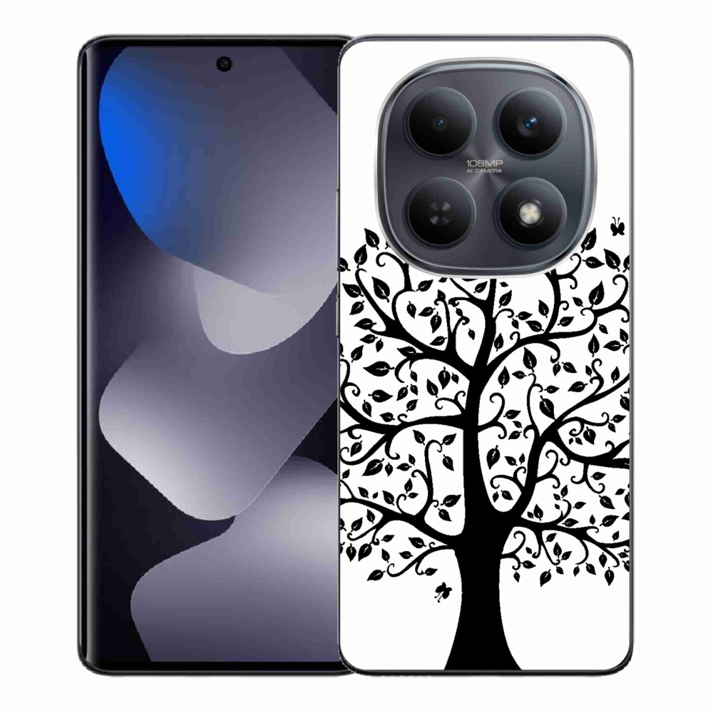 Gélový kryt mmCase na Xiaomi Redmi Note 15 4G - čiernobiely strom