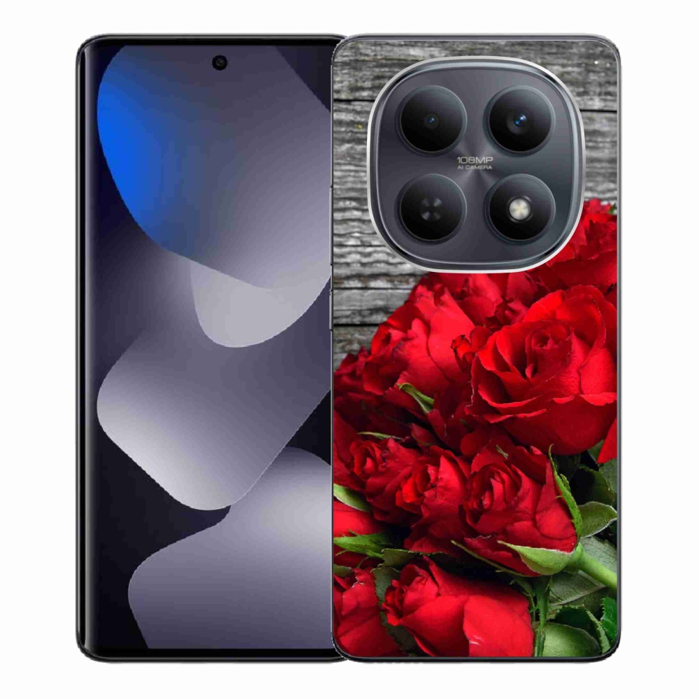 Gélový kryt mmCase na Xiaomi Redmi Note 15 4G - červené ruže