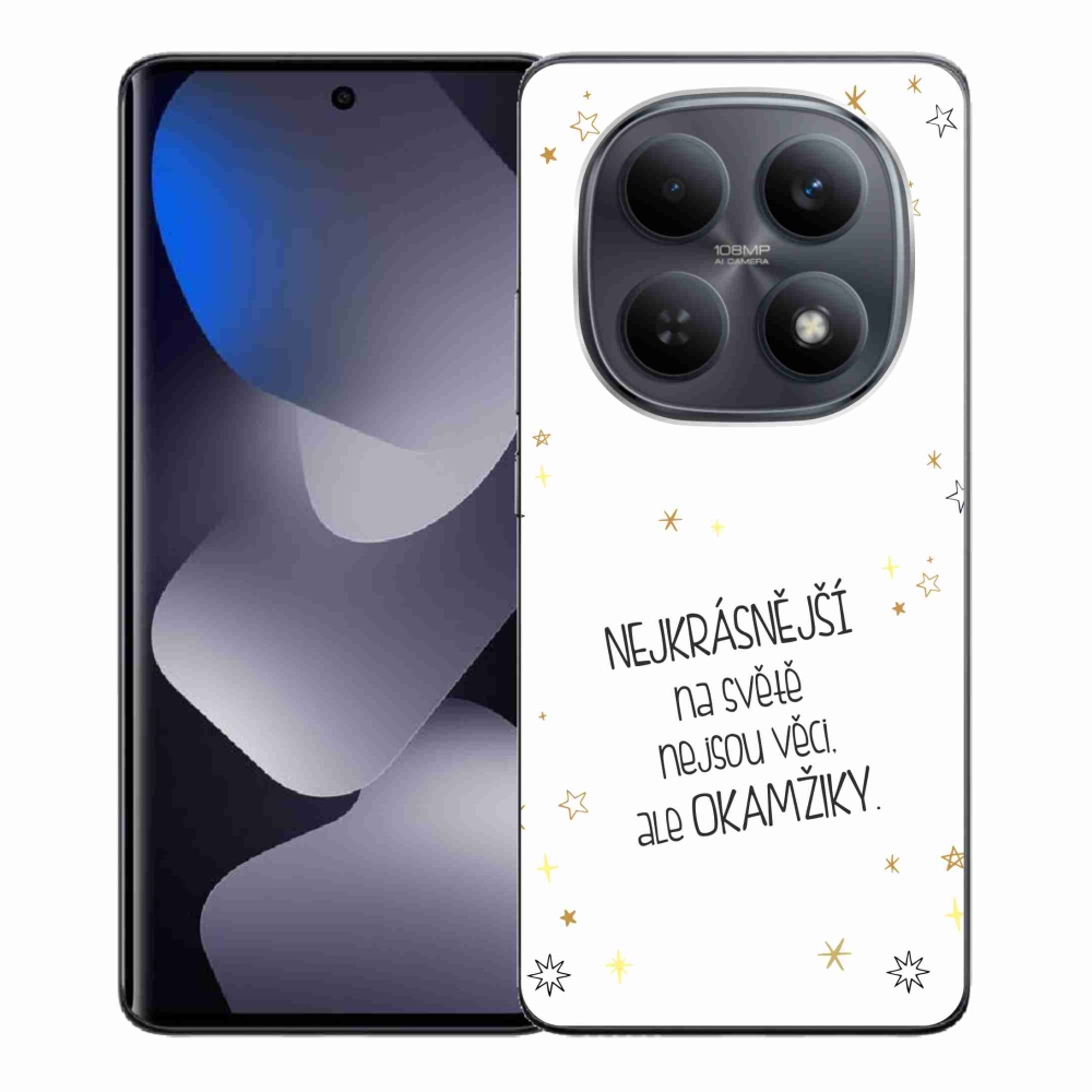 Gélový kryt mmCase na Xiaomi Redmi Note 15 4G - citát 4 biele pozadie