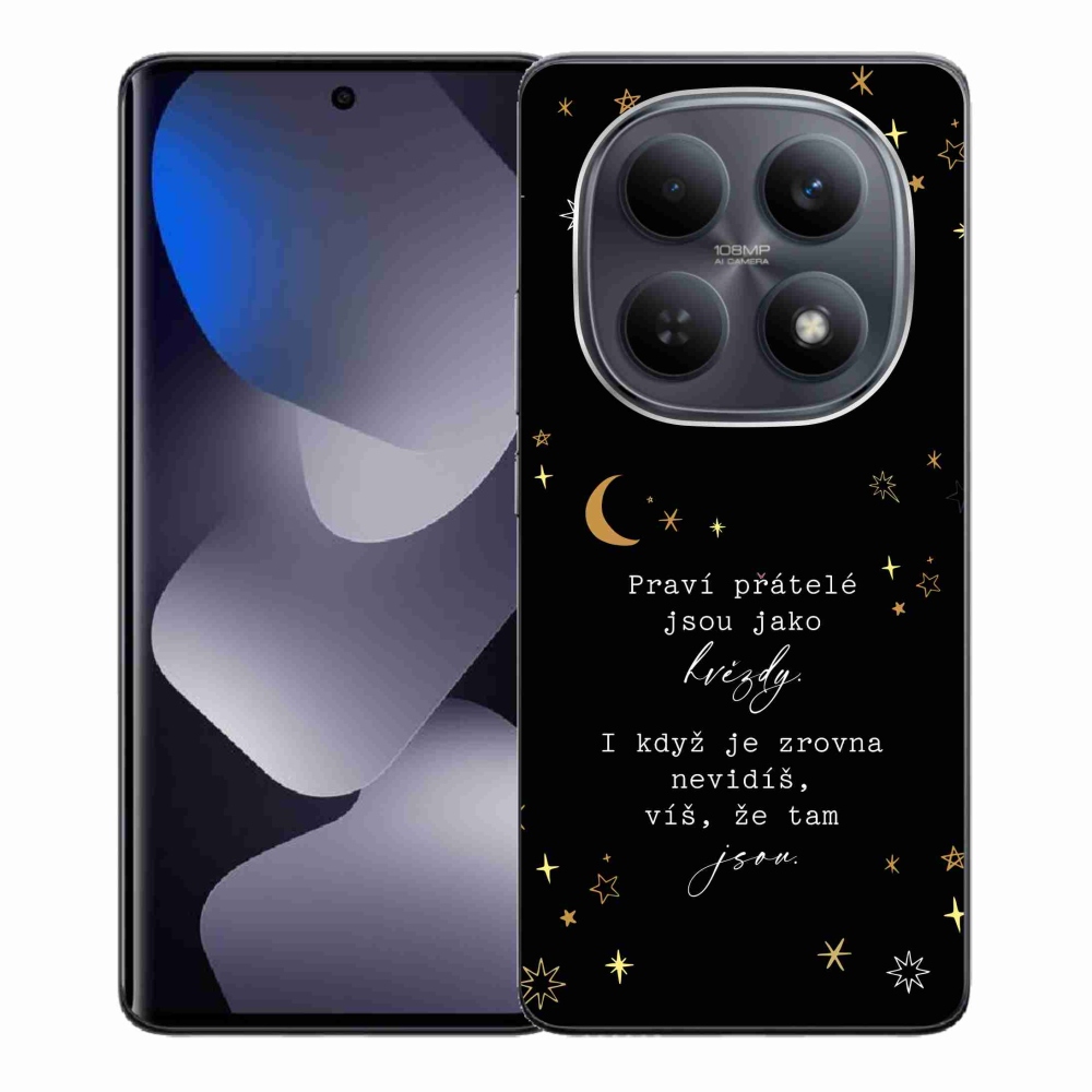Gélový kryt mmCase na Xiaomi Redmi Note 15 4G - citát 6 čierne pozadie