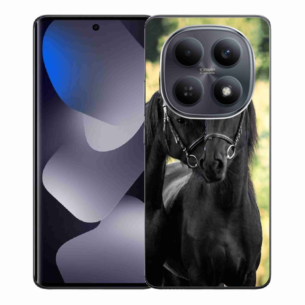 Gélový kryt mmCase na Xiaomi Redmi Note 15 4G - dva čierne kone