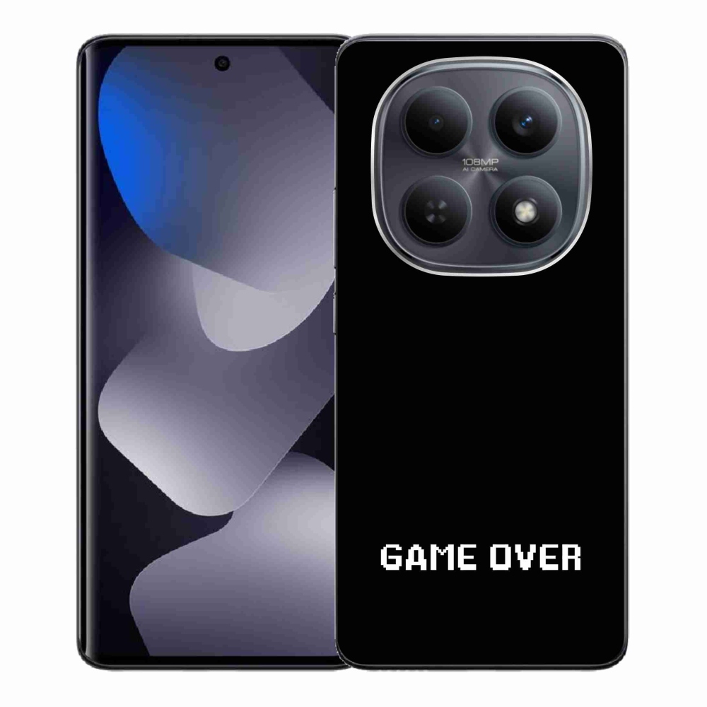 Gélový kryt mmCase na Xiaomi Redmi Note 15 4G - game over čierne pozadie