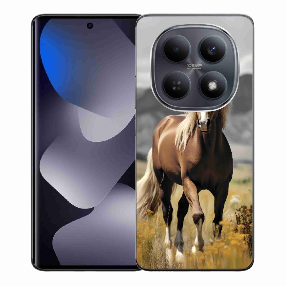Gélový kryt mmCase na Xiaomi Redmi Note 15 4G - hnedý kôň 1