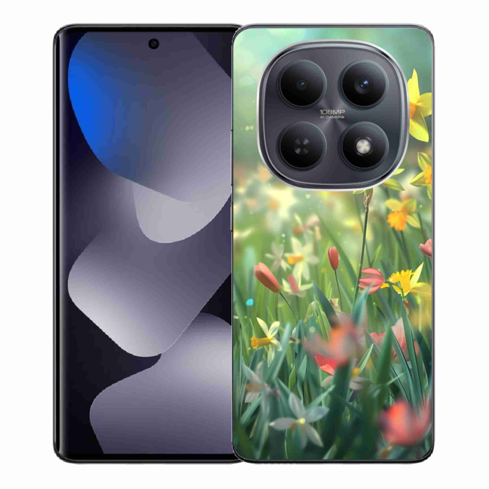 Gélový kryt mmCase na Xiaomi Redmi Note 15 4G - jarné kvety