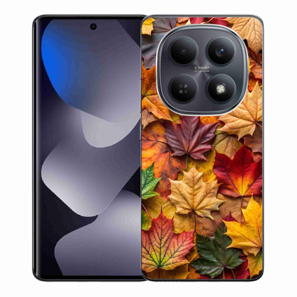 Gélový kryt mmCase na Xiaomi Redmi Note 15 4G - javorové listy 2