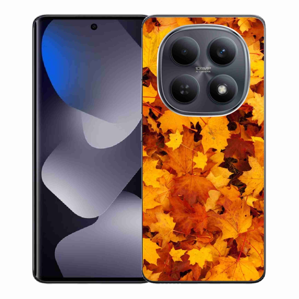Gélový kryt mmCase na Xiaomi Redmi Note 15 4G - javorové listy