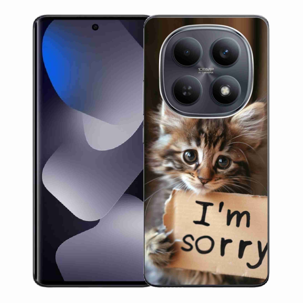 Gélový kryt mmCase na Xiaomi Redmi Note 15 4G - mačacie ospravedlnenie