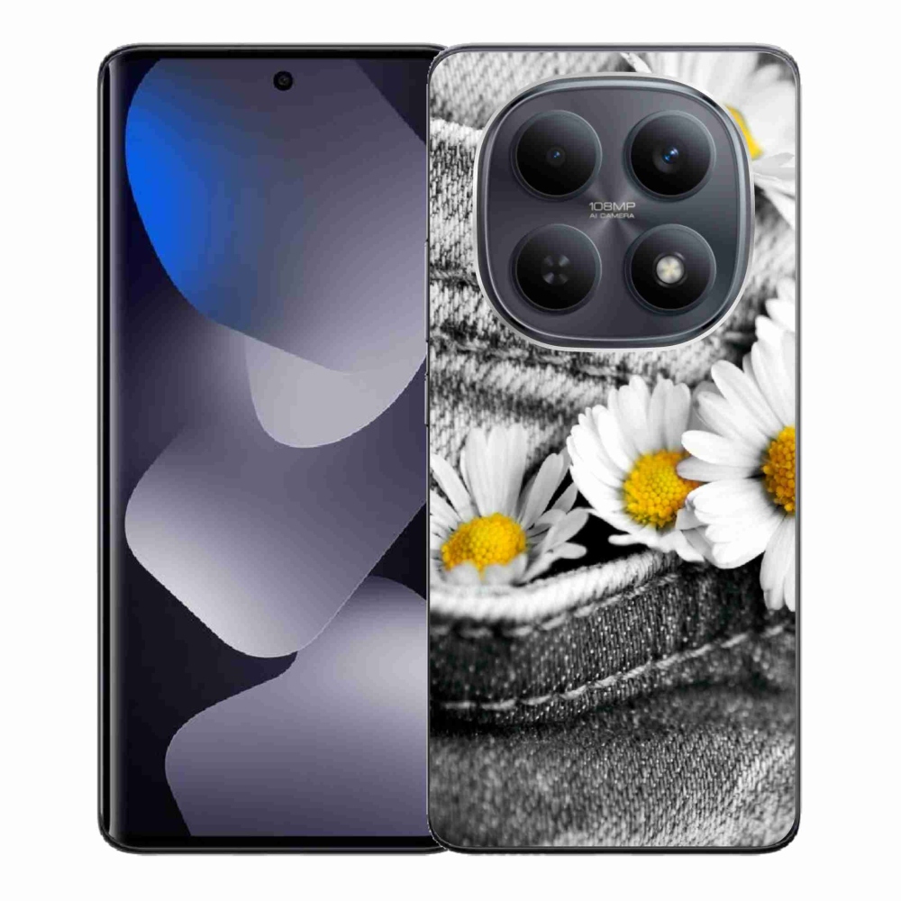 Gélový kryt mmCase na Xiaomi Redmi Note 15 4G - margaréty