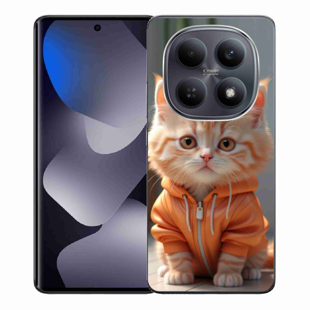 Gélový kryt mmCase na Xiaomi Redmi Note 15 4G - mačiatko v mikine