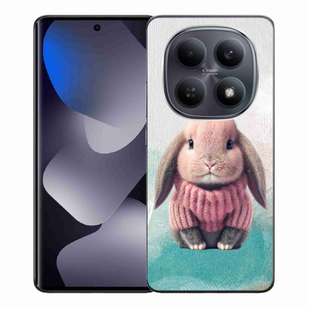 Gélový kryt mmCase na Xiaomi Redmi Note 15 4G - zajačik vo svetri