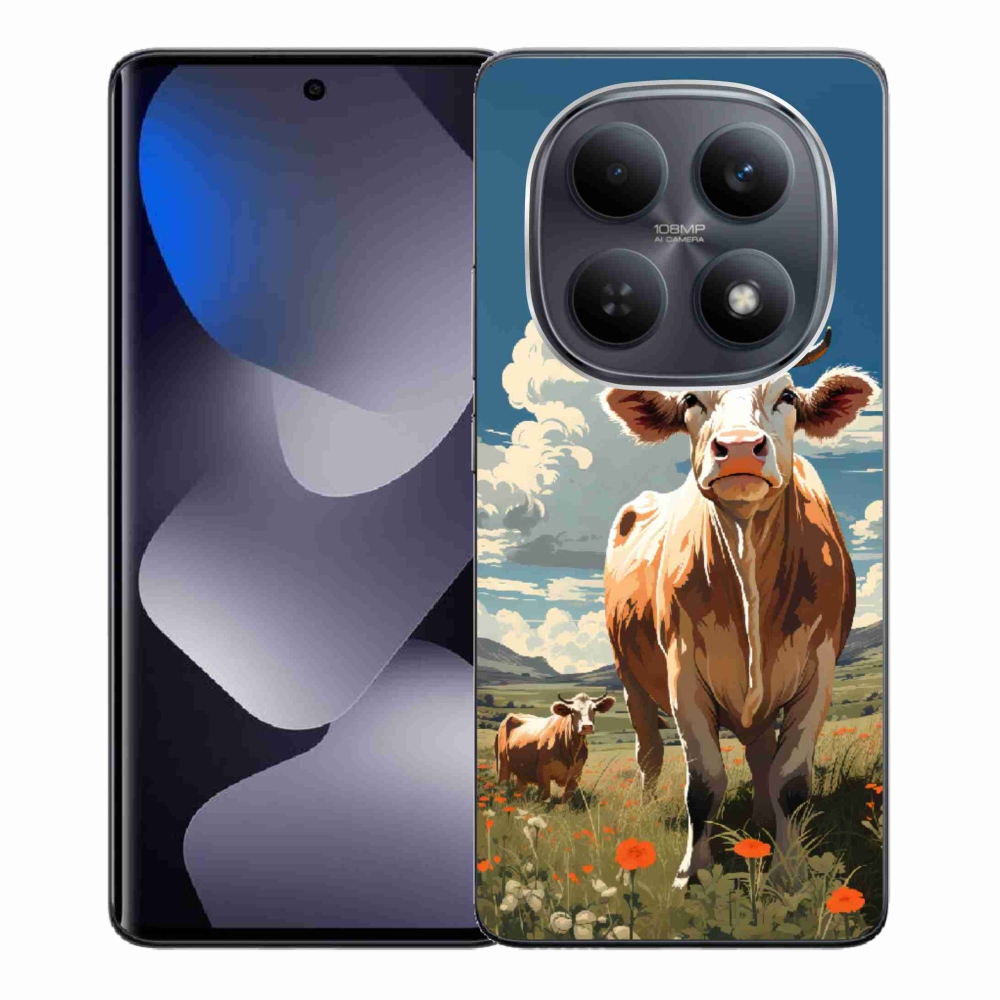 Gélový kryt mmCase na Xiaomi Redmi Note 15 4G - kravy na lúke