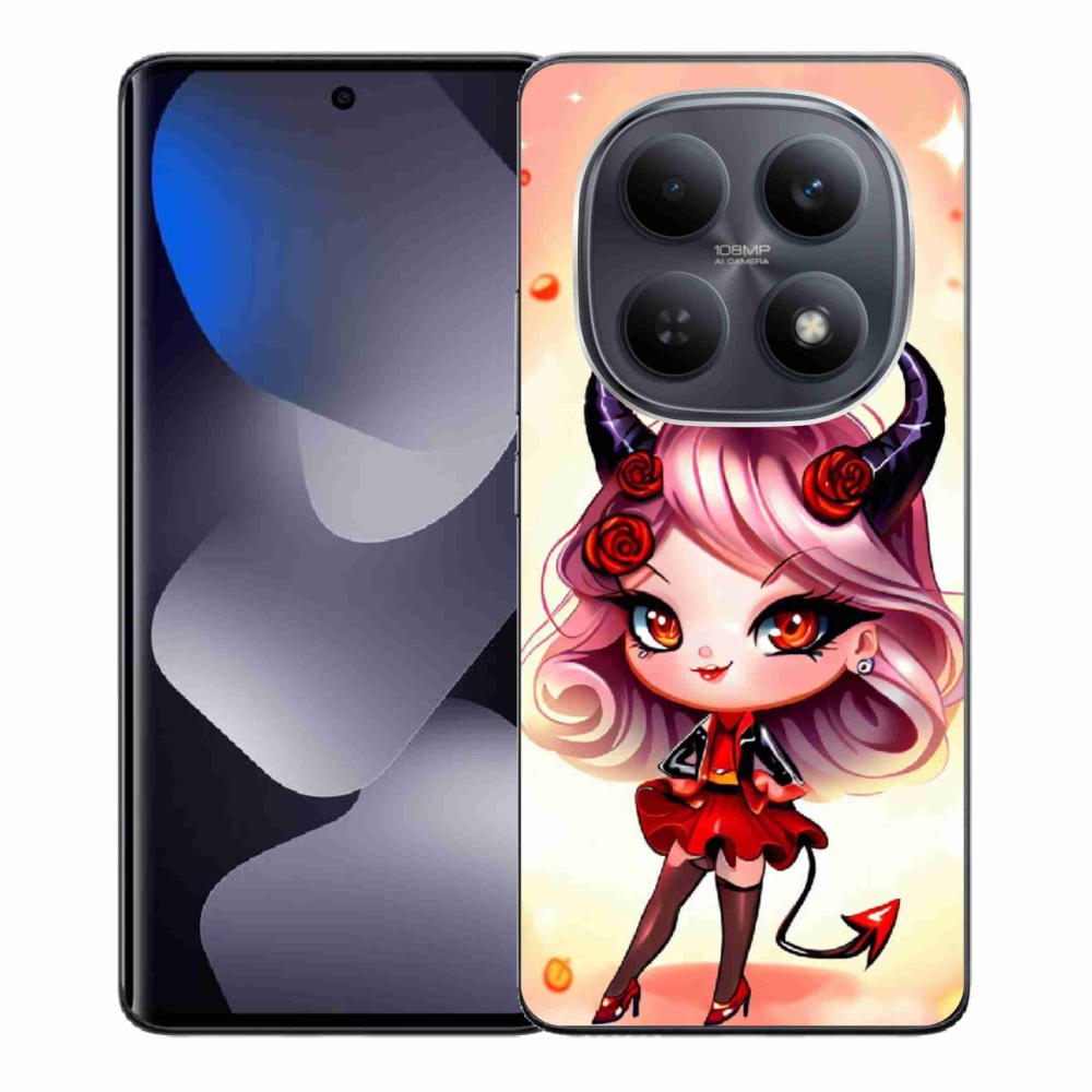 Gélový kryt mmCase na Xiaomi Redmi Note 15 4G - kreslená čertica