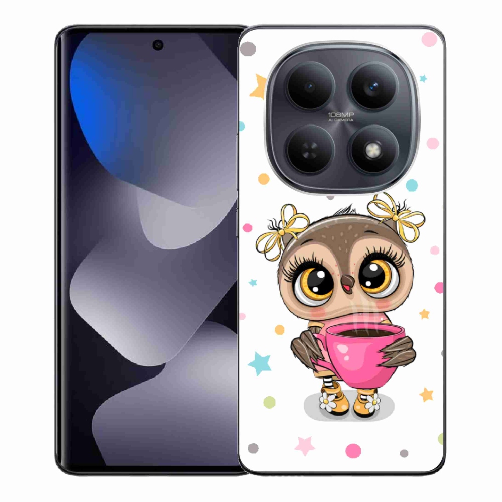 Gélový kryt mmCase na Xiaomi Redmi Note 15 4G - kreslená sovička