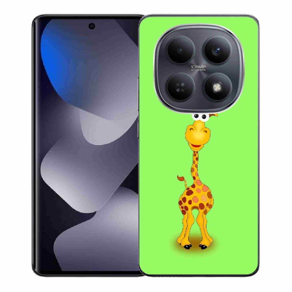 Gélový kryt mmCase na Xiaomi Redmi Note 15 4G - kreslená žirafa