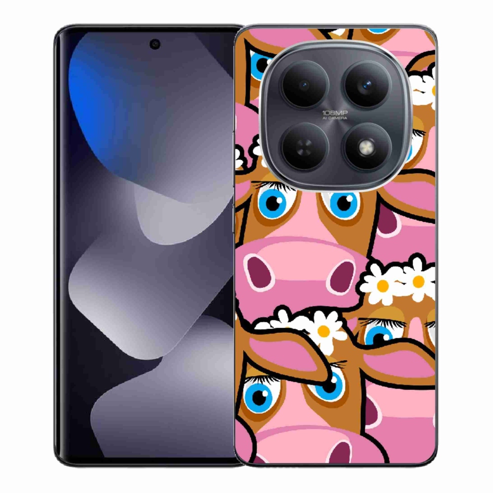 Gélový kryt mmCase na Xiaomi Redmi Note 15 4G - kreslené kravičky