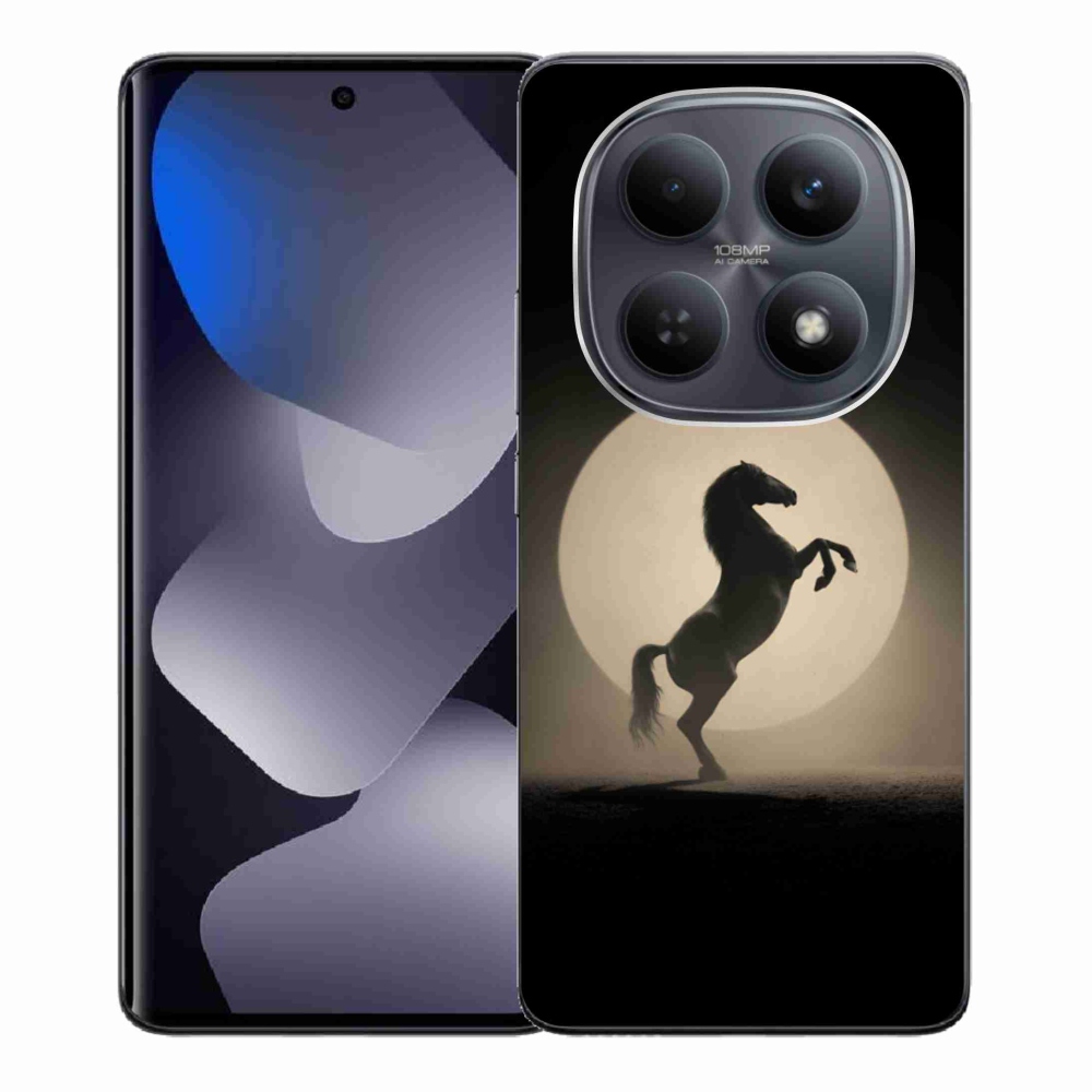 Gélový kryt mmCase na Xiaomi Redmi Note 15 4G - kôň v siluete