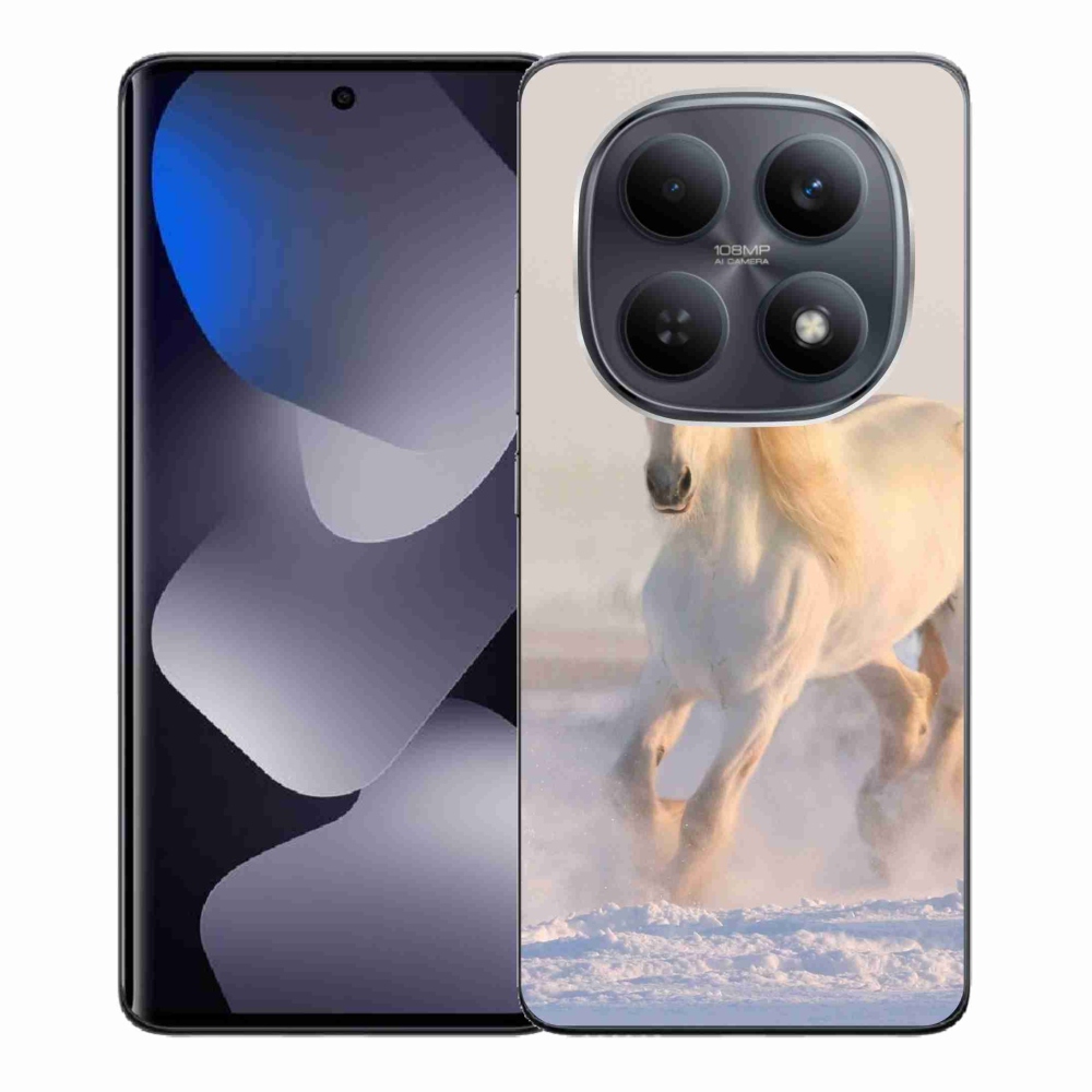 Gélový kryt mmCase na Xiaomi Redmi Note 15 4G - kôň v snehu