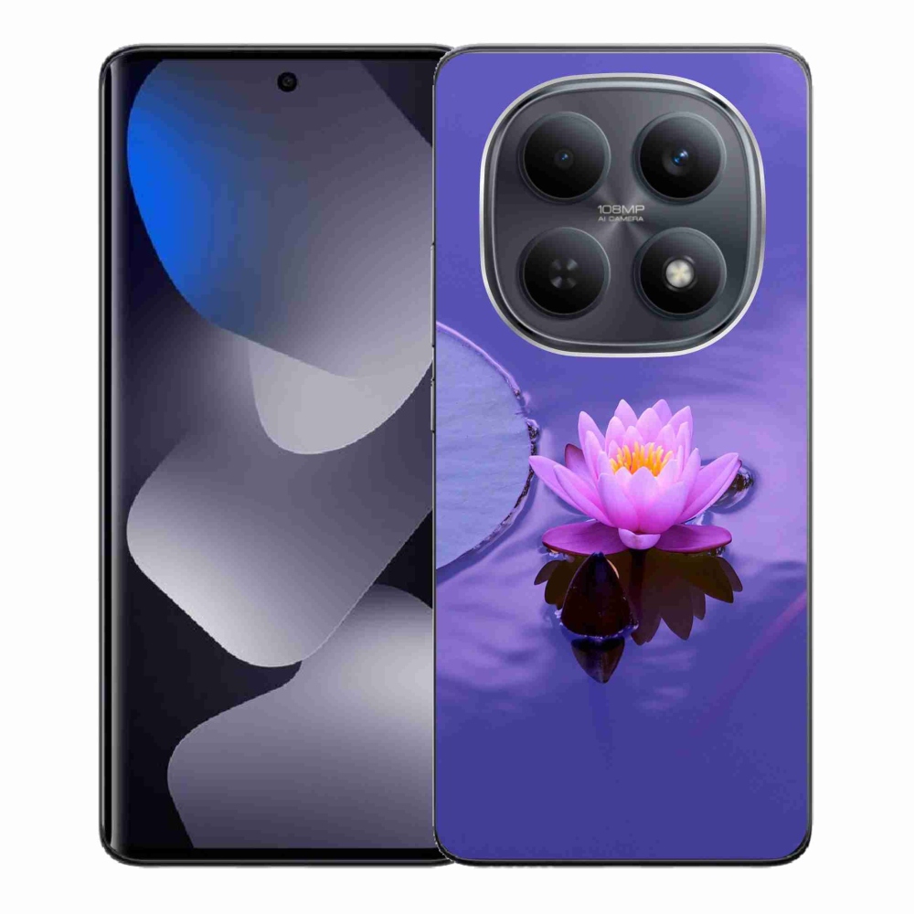 Gélový kryt mmCase na Xiaomi Redmi Note 15 4G - kvet na hladine