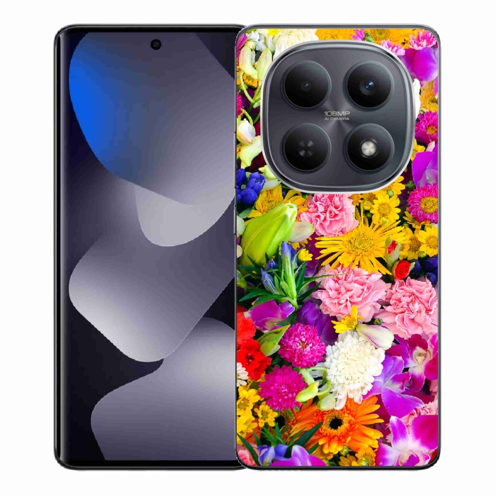 Gélový kryt mmCase na Xiaomi Redmi Note 15 4G - kvety 12