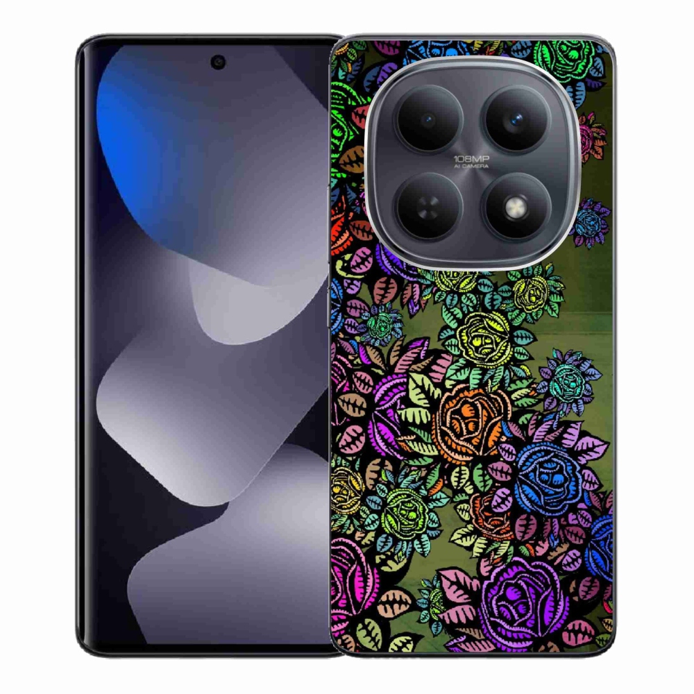 Gélový kryt mmCase na Xiaomi Redmi Note 15 4G - kvety 6