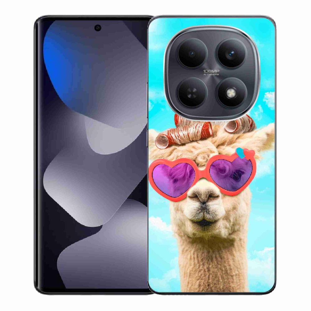 Gélový kryt mmCase na Xiaomi Redmi Note 15 4G - lama s okuliarmi