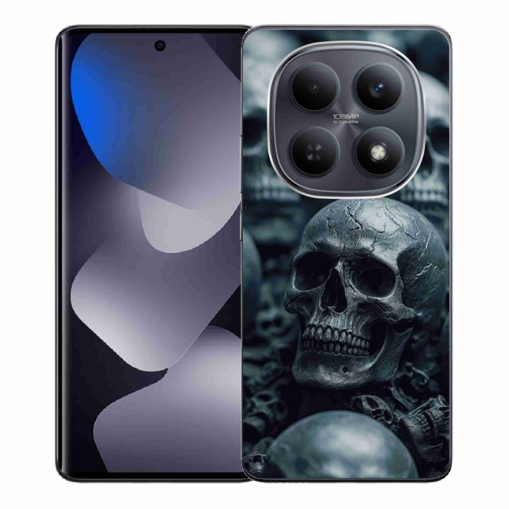 Gélový kryt mmCase na Xiaomi Redmi Note 15 4G - lebka 2