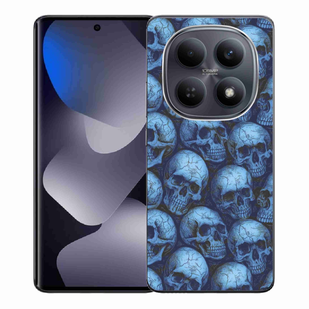 Gélový kryt mmCase na Xiaomi Redmi Note 15 4G - lebky