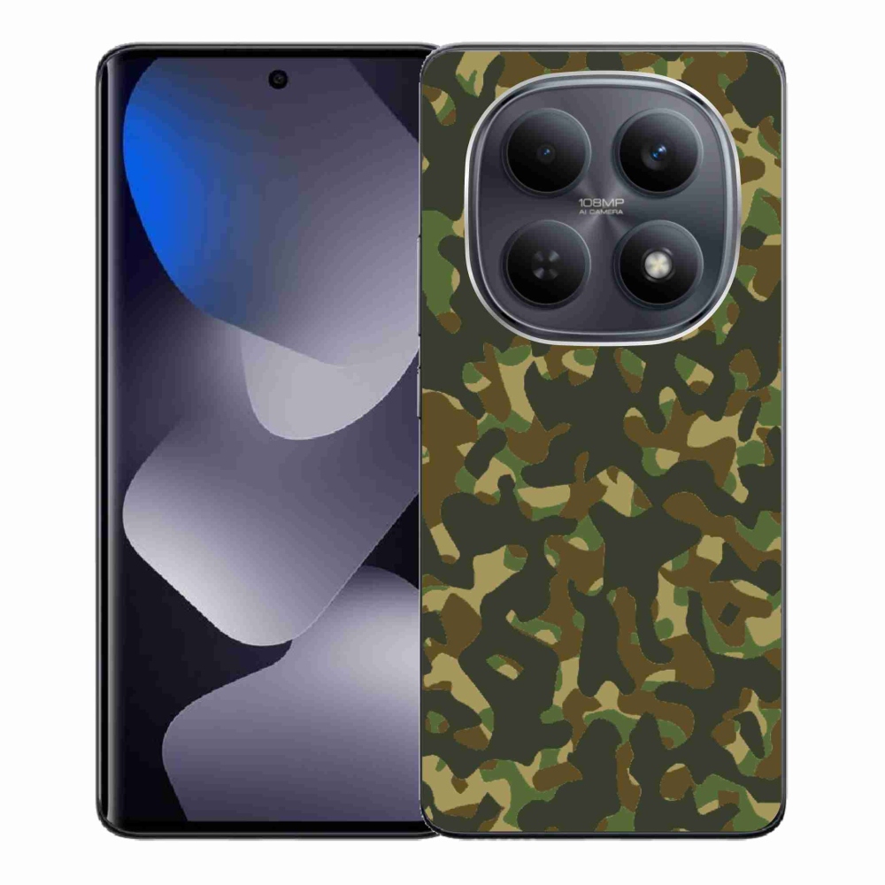 Gélový kryt mmCase na Xiaomi Redmi Note 15 4G - maskáčový vzor 1